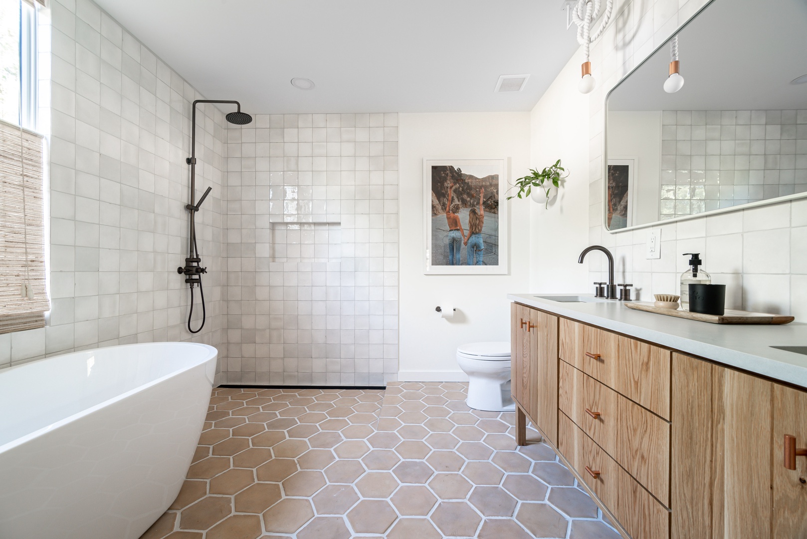 Gray Bathroom - Contemporary - bathroom - Carla Lane Interiors