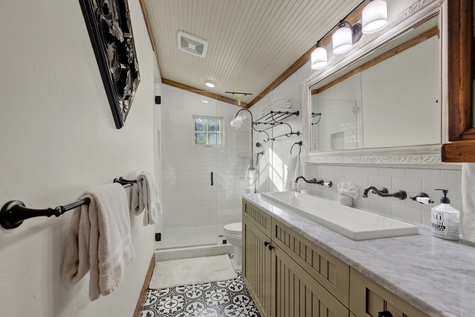 Gray Bathroom - Contemporary - bathroom - Carla Lane Interiors