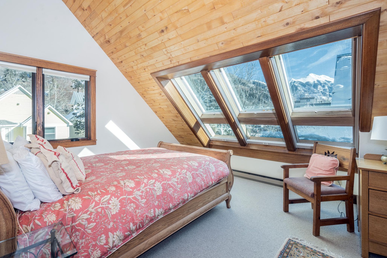 Top Floor Primary bedroom with king bed and ensuite bath