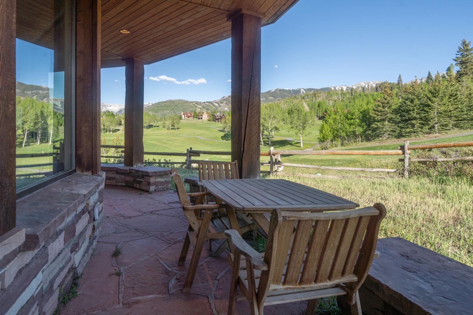 Patio Seating - Lower Level - Mountain View