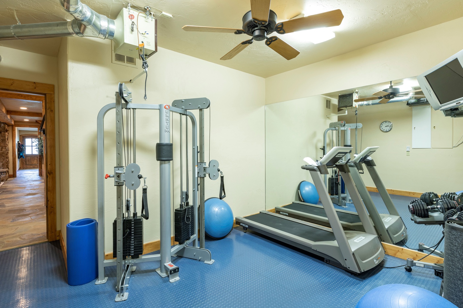 In home gym in case you need more exercise after skiing
