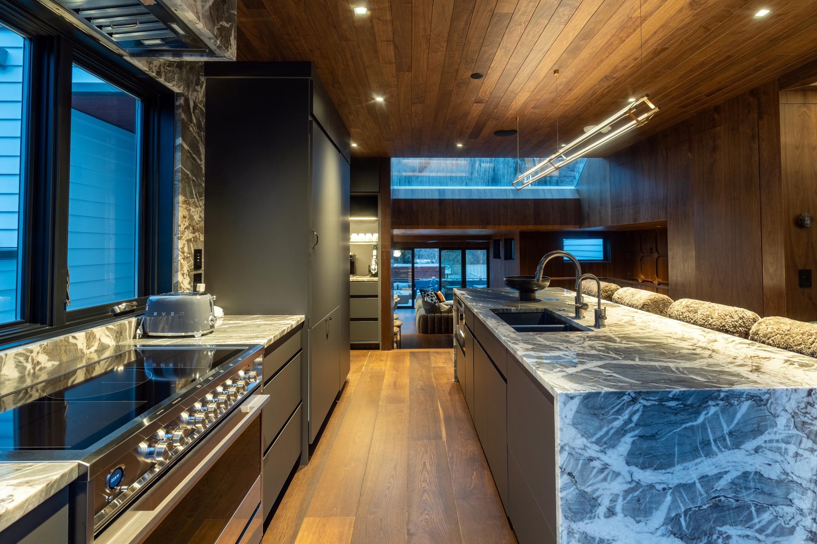 Kitchen into Living Room