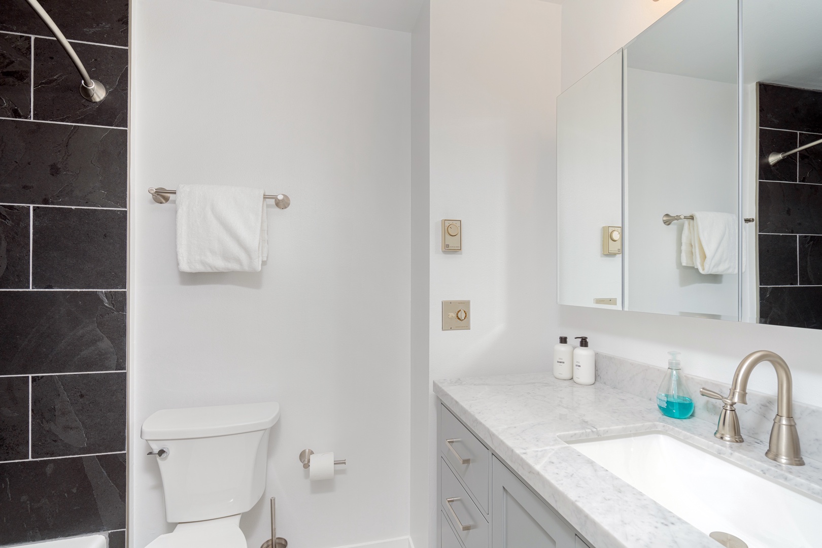 Shared, remodeled bath
