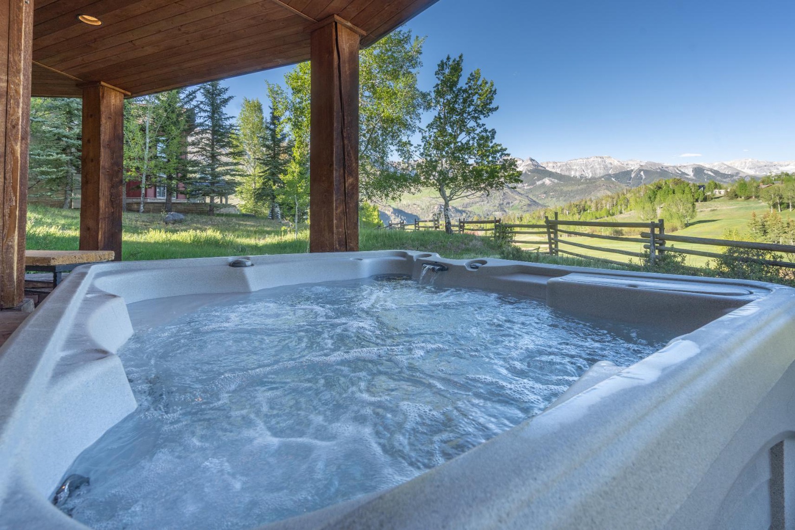 Deck - Private hot tub with breathtaking views