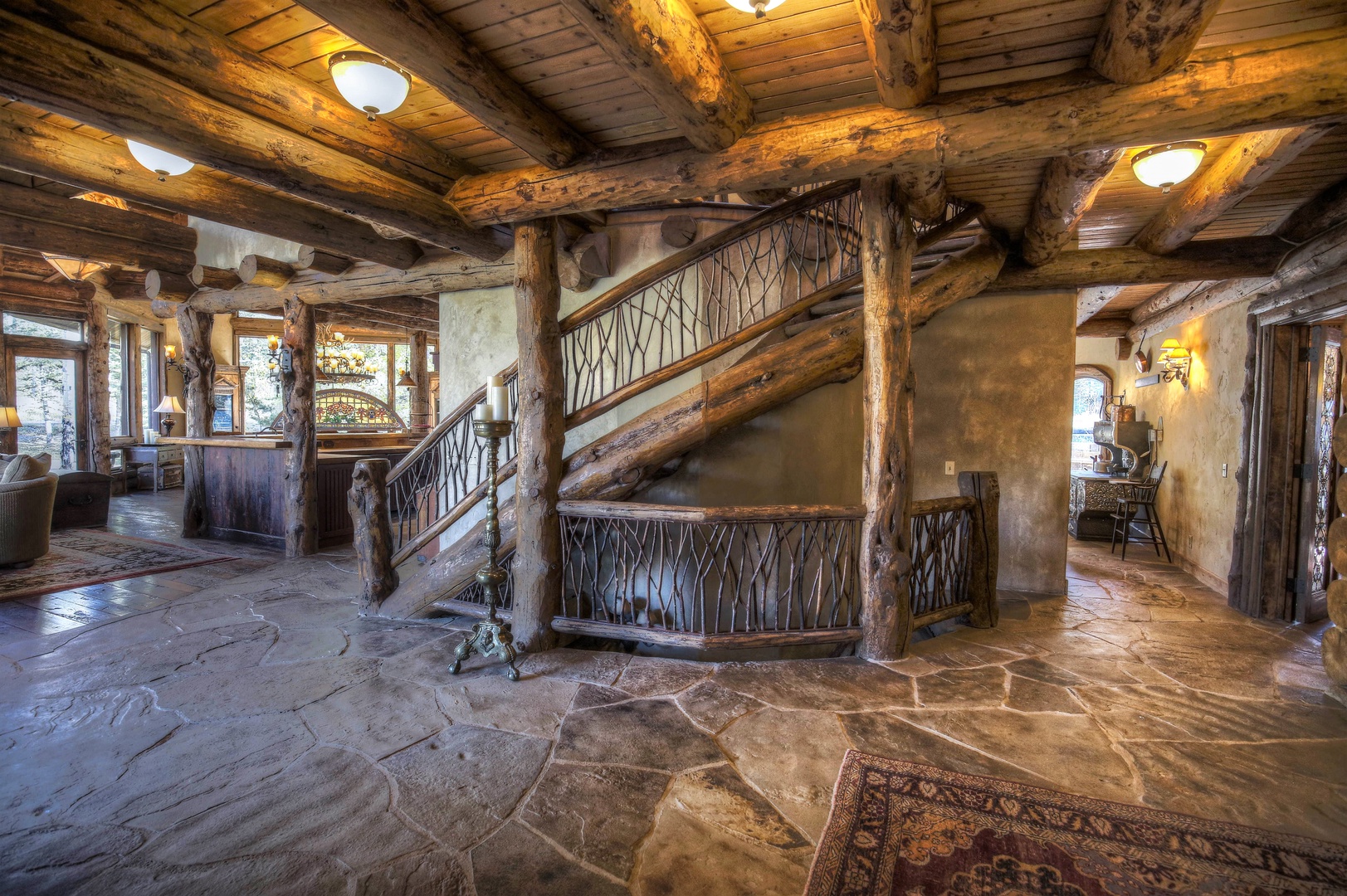 Castlewood Front Entry/Stairs to Main Lodge Suites