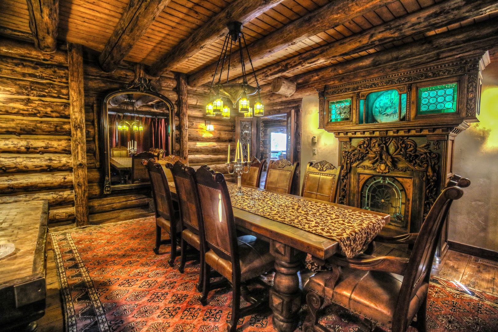 Main Lodge Formal Dining off of Kitchen for 8