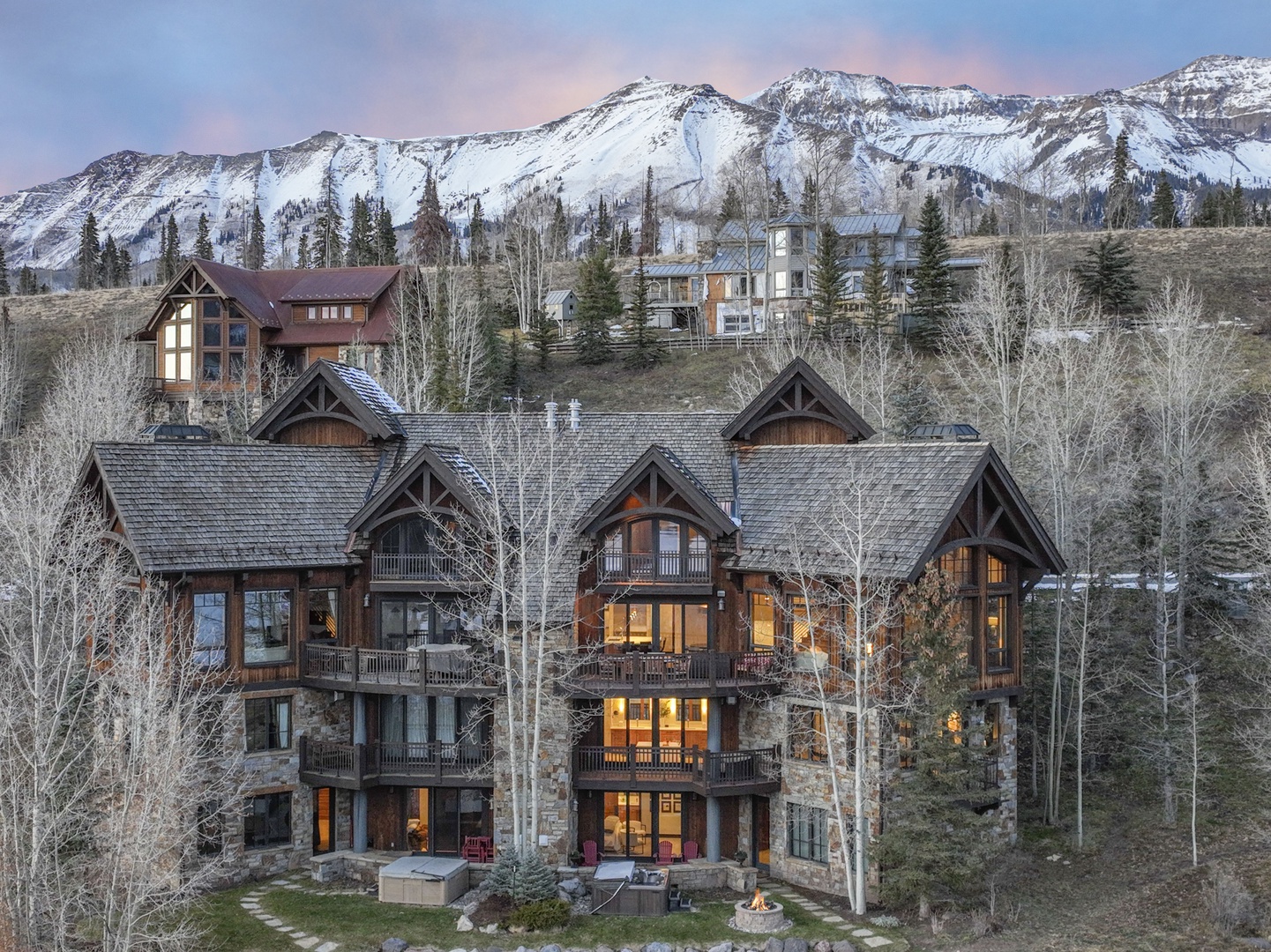 North facing view - Campbell Peak glow