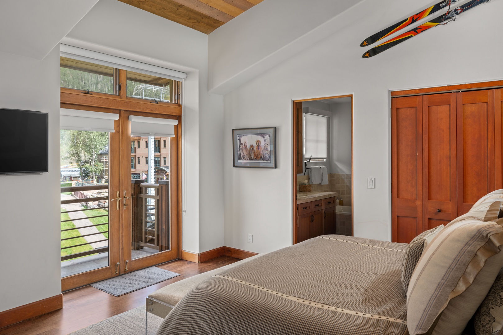 Primary bedroom with another private deck for sunrise views