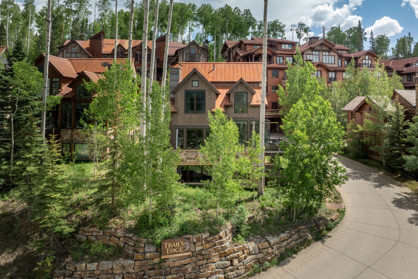 North view of Double Cabins Ski Haus by Curate Telluride