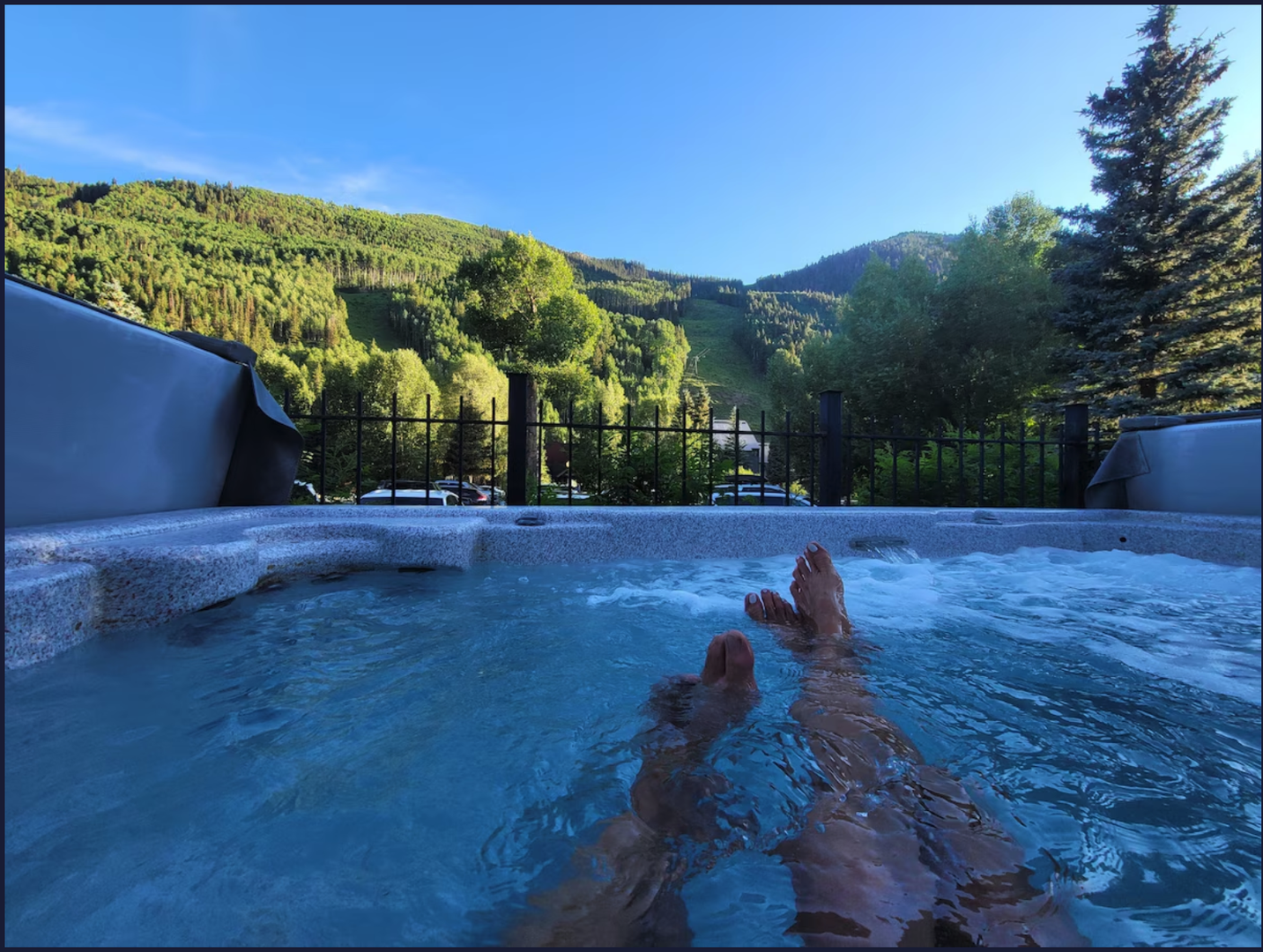 Common hot tub at Telluride Lodge