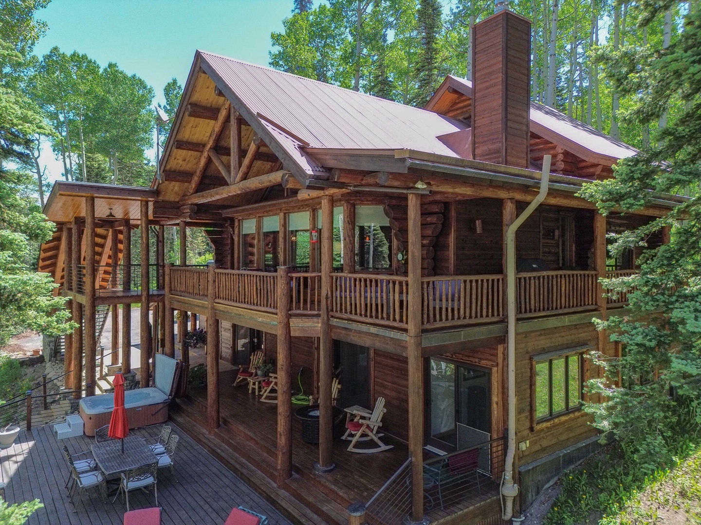 Exterior - Elevated mountain living surrounded by a beautiful aspen grove, designed for guests who value both comfort and connection to nature