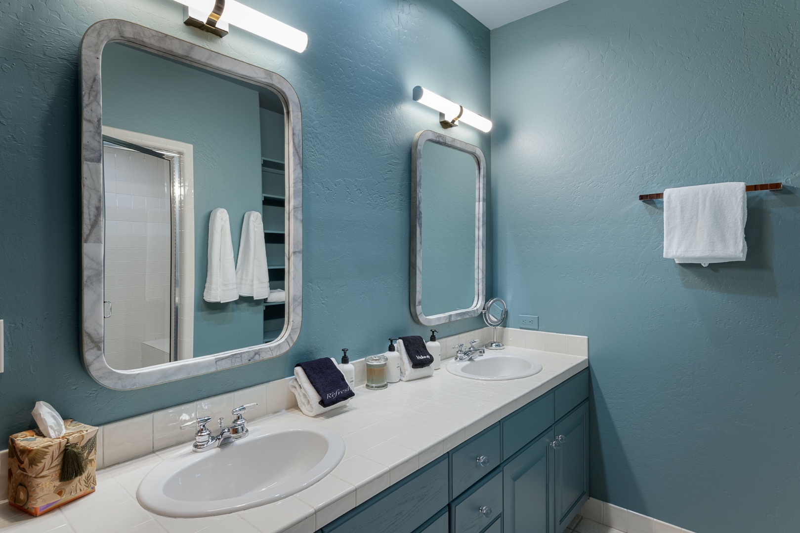 Bathroom 1 - Primary bath - Steam shower and dual vanity