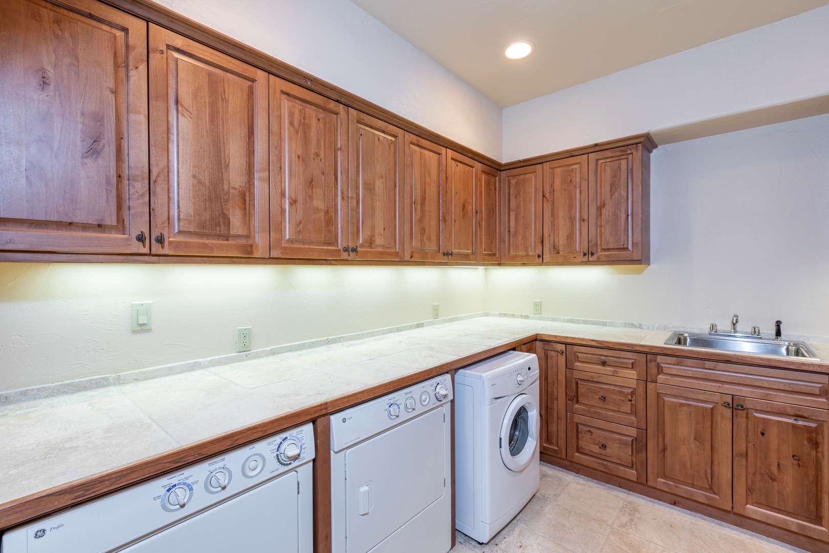 Practically a commercial laundry room