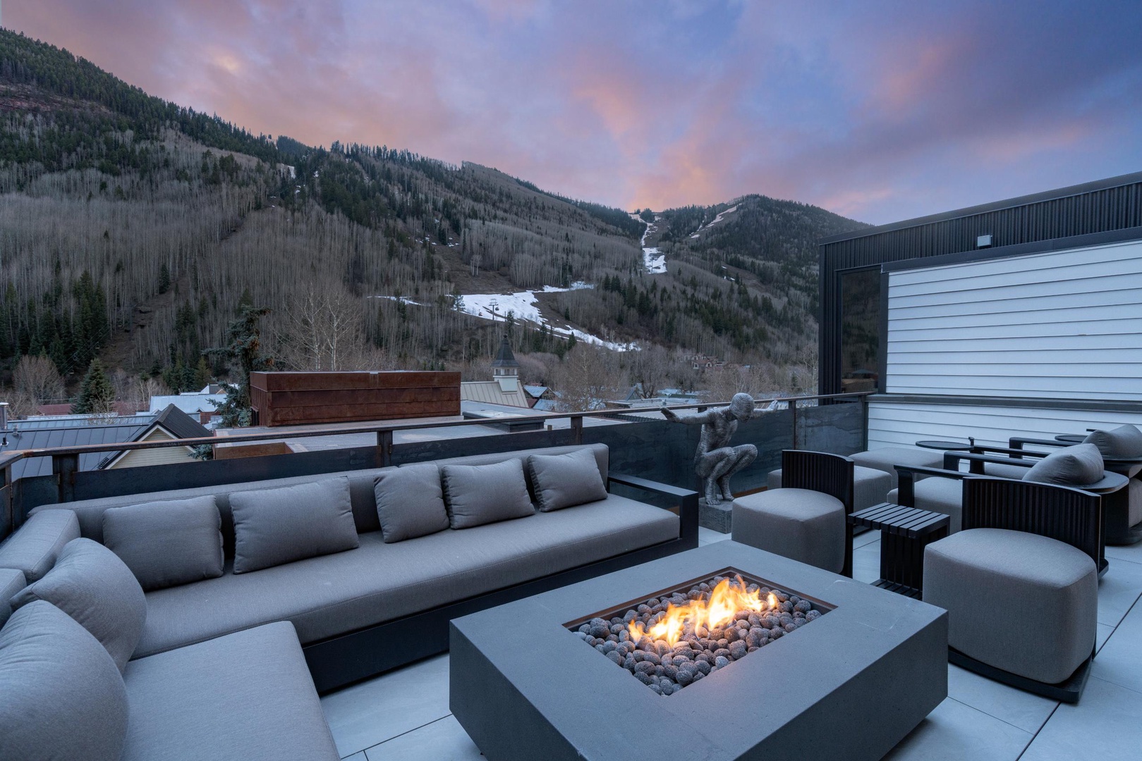 Rooftop Terrace with Firepit