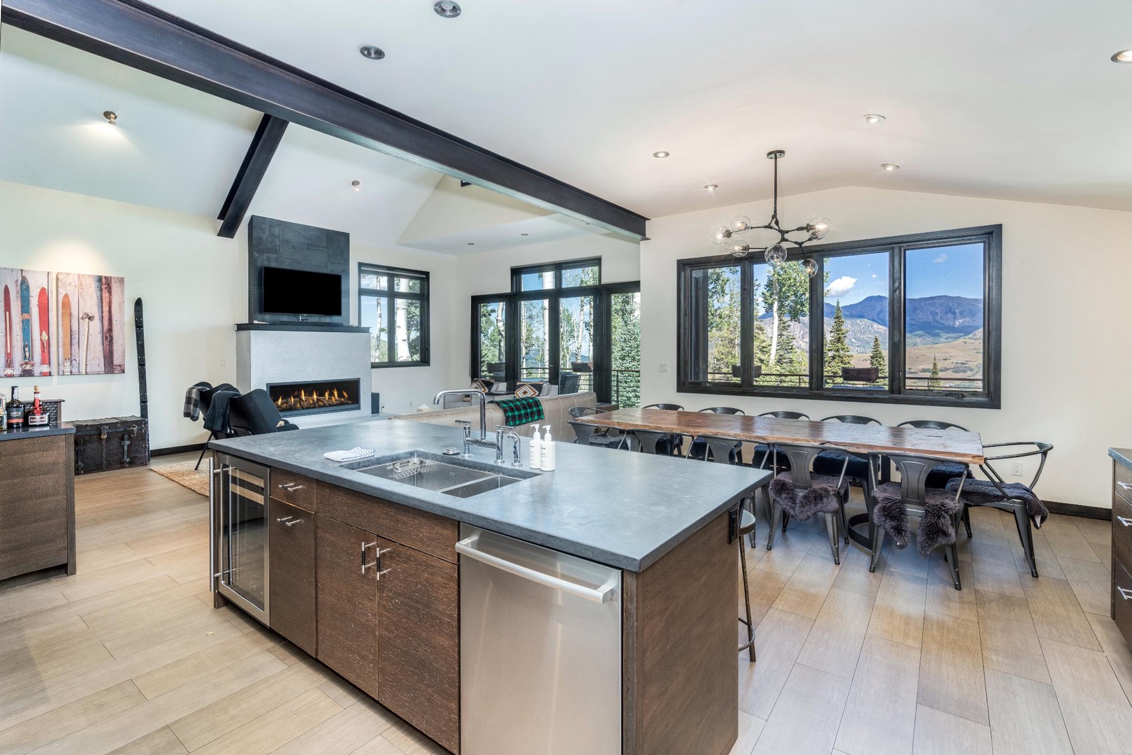 Huge open kitchen