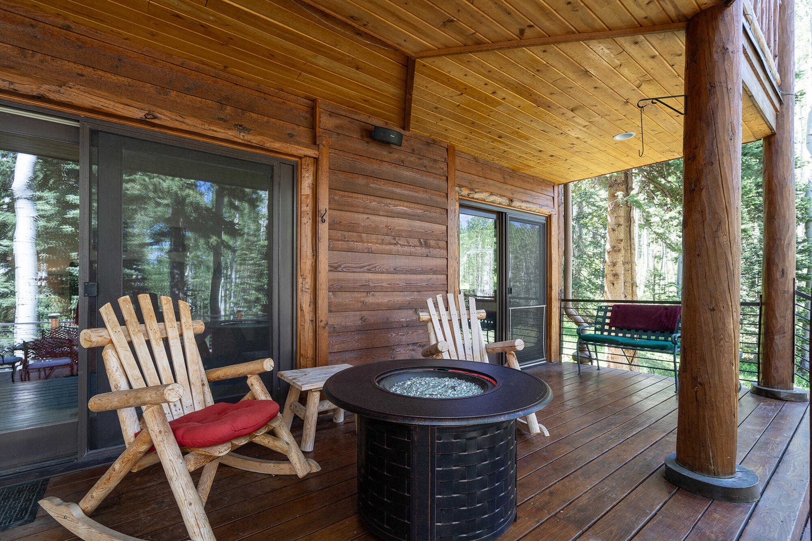 Deck - Propane fire pit for summer or winter