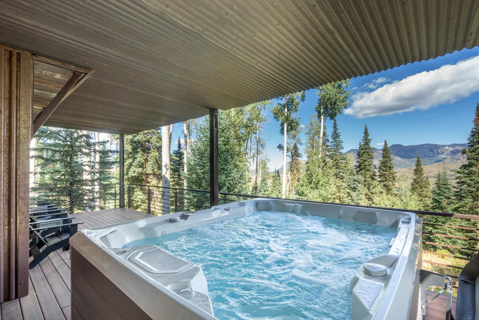 Huge hot tub