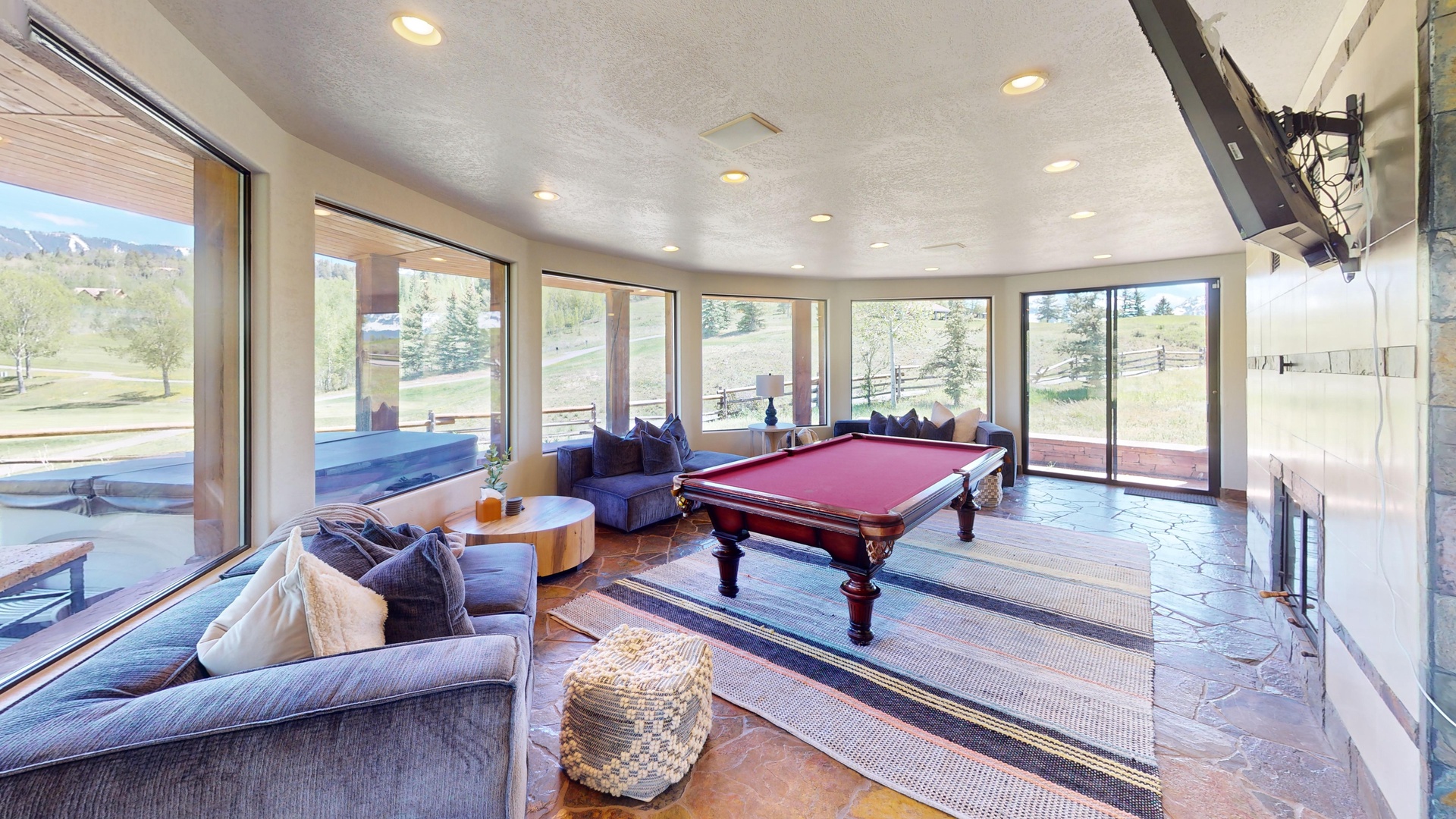 Pool Table -Lower Level Living Space