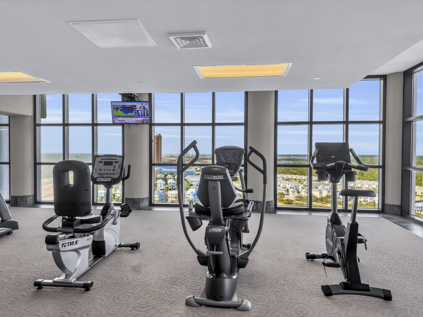 Onsite fitness center located on 15th floor