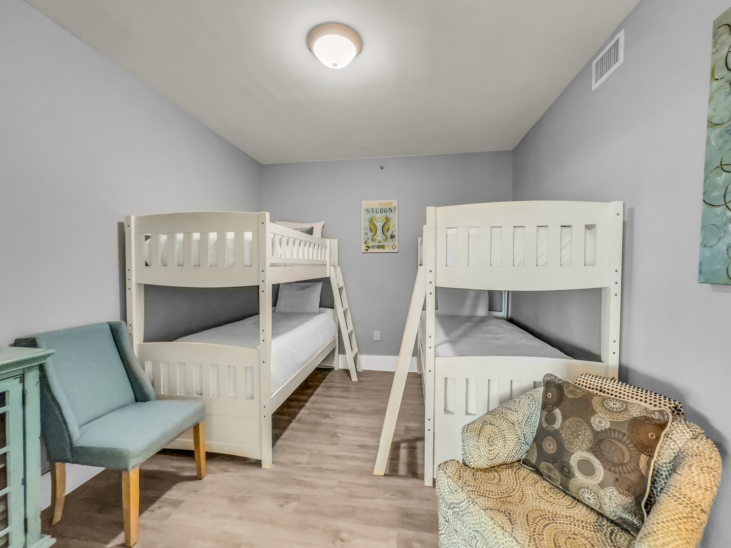 Bunk room with twin over twin bunks