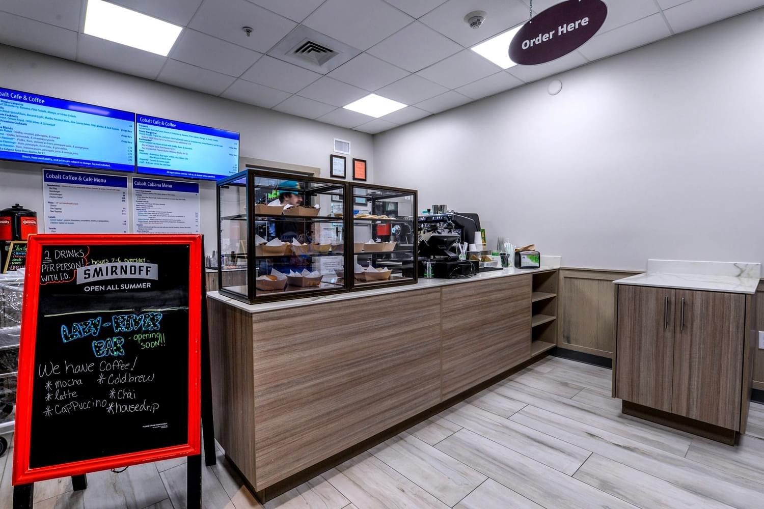 Coffee bar in building C