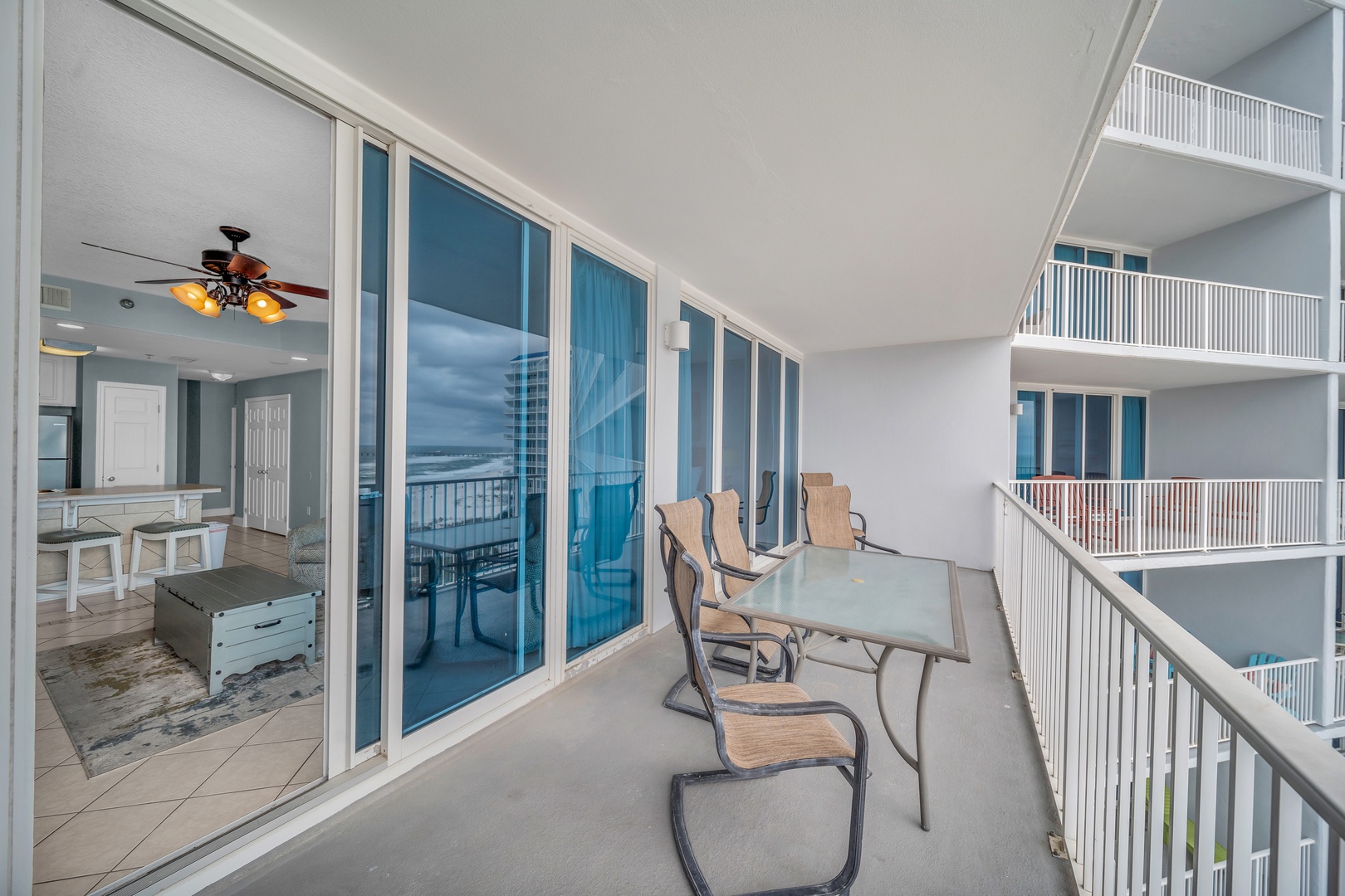 Step into our condo, and let the breathtaking wall of floor-to-ceiling windows unveil the stunning Gulf of Mexico before your eyes.