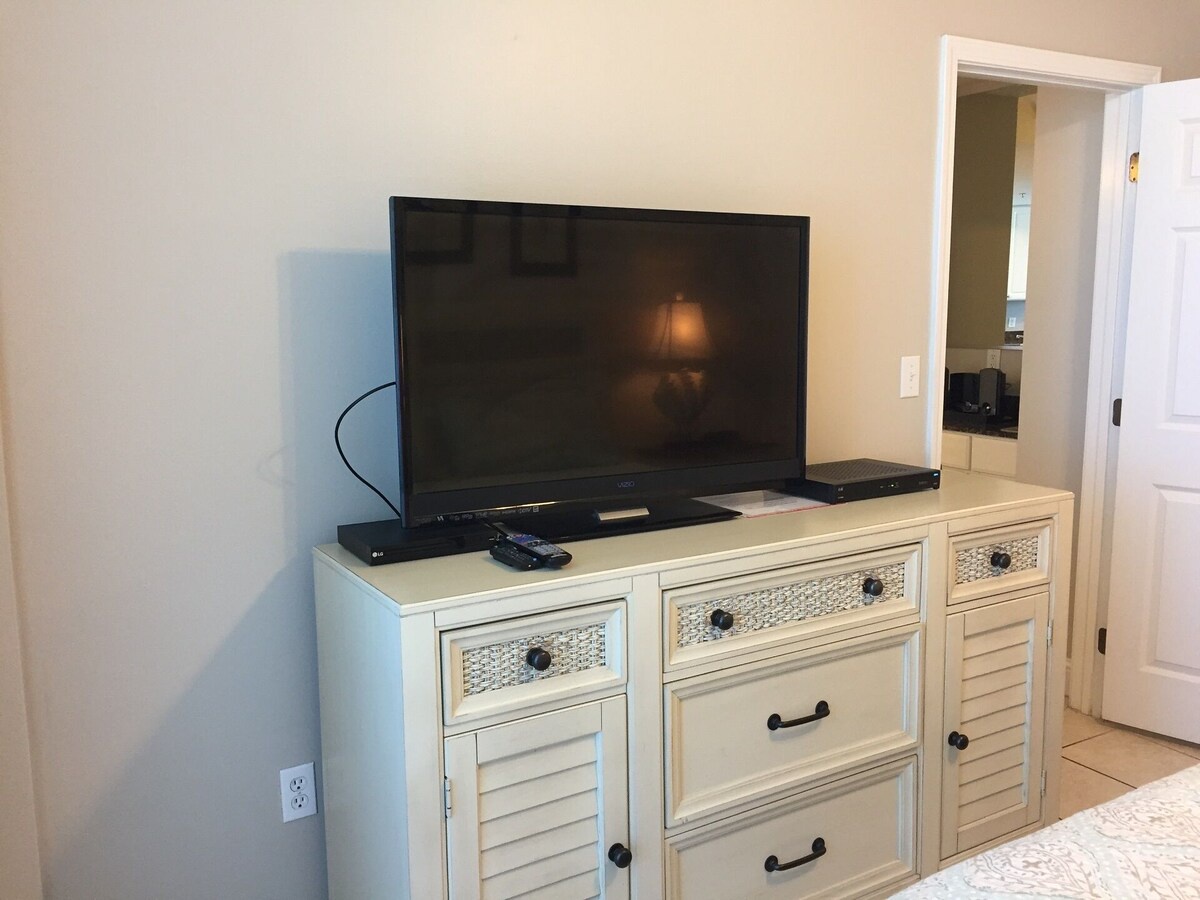 Master Bedroom with TV and DVD