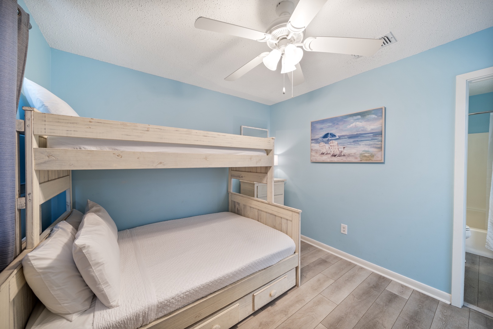 Guest Room with Bunk Bed and Trundle Bed