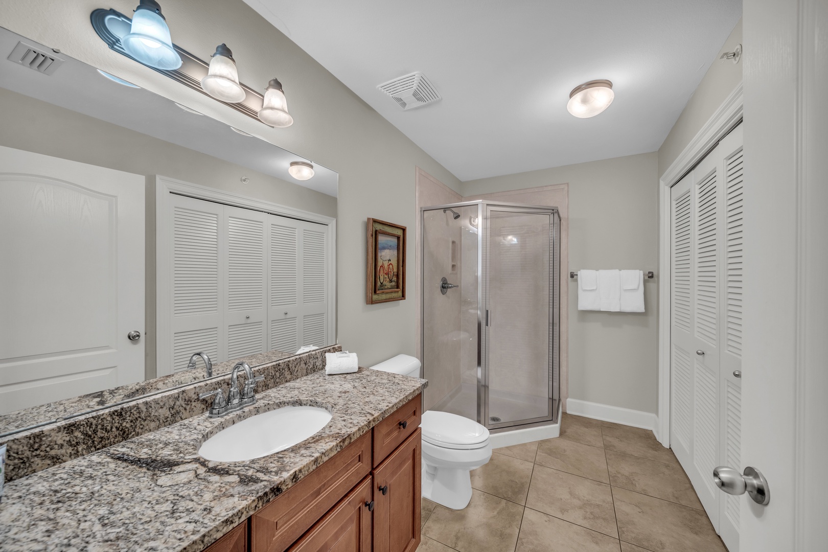 4th guest bathroom with walk in shower