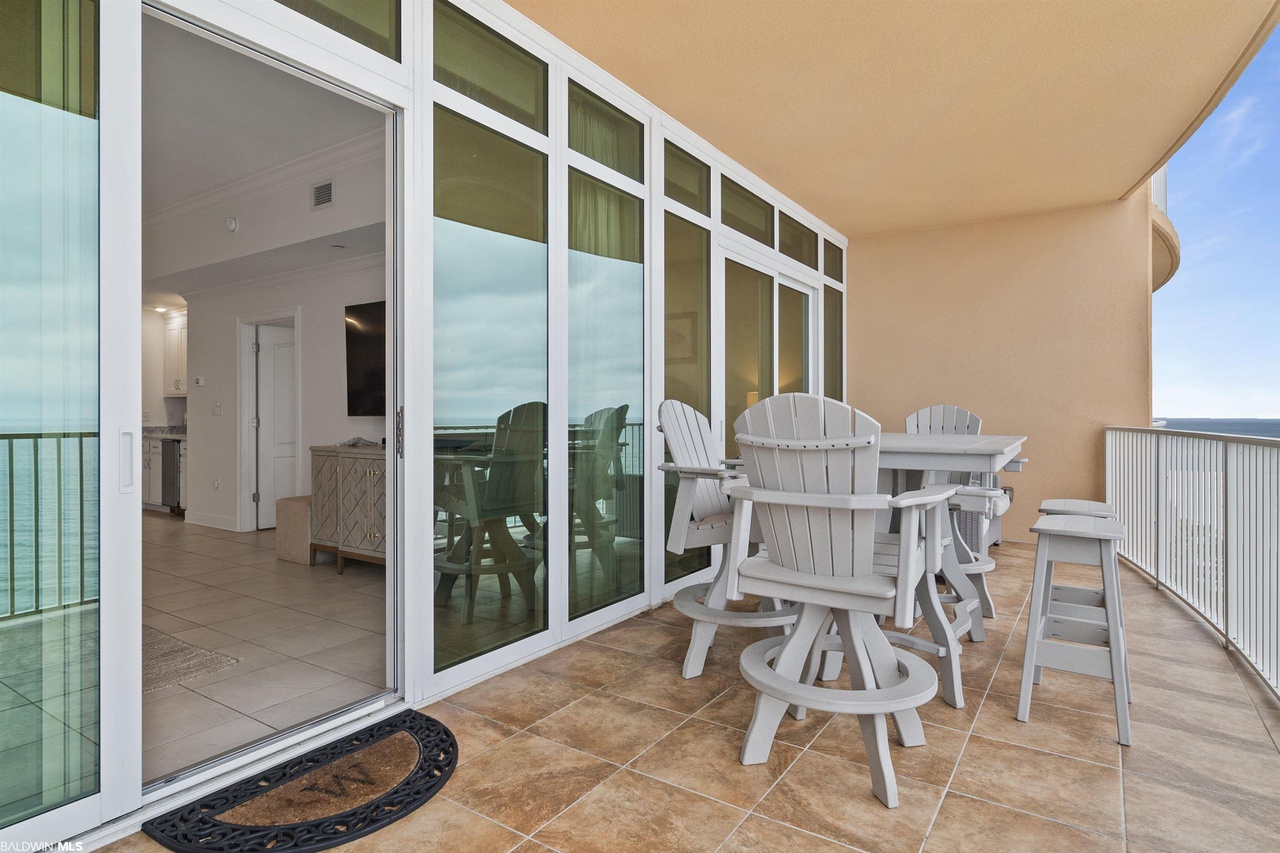 Balcony access directly off living room