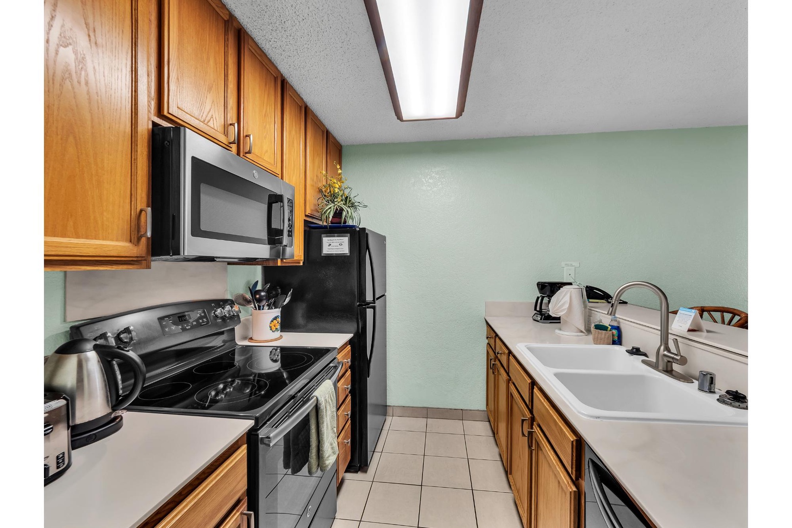 Your fully equipped kitchen awaits with everything needed to create memorable meals during your stay.