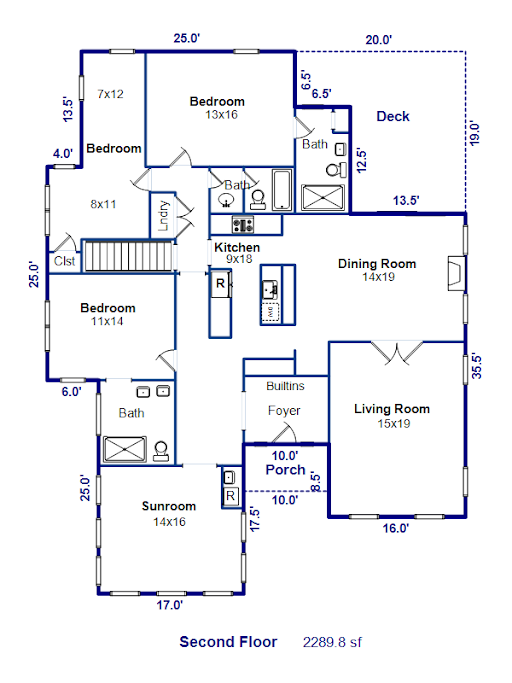 6 26th Upstairs Floor Plan