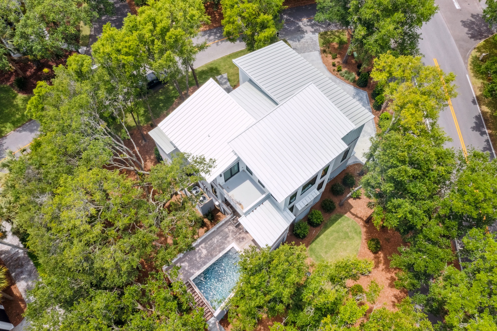 Aerial Shot of House