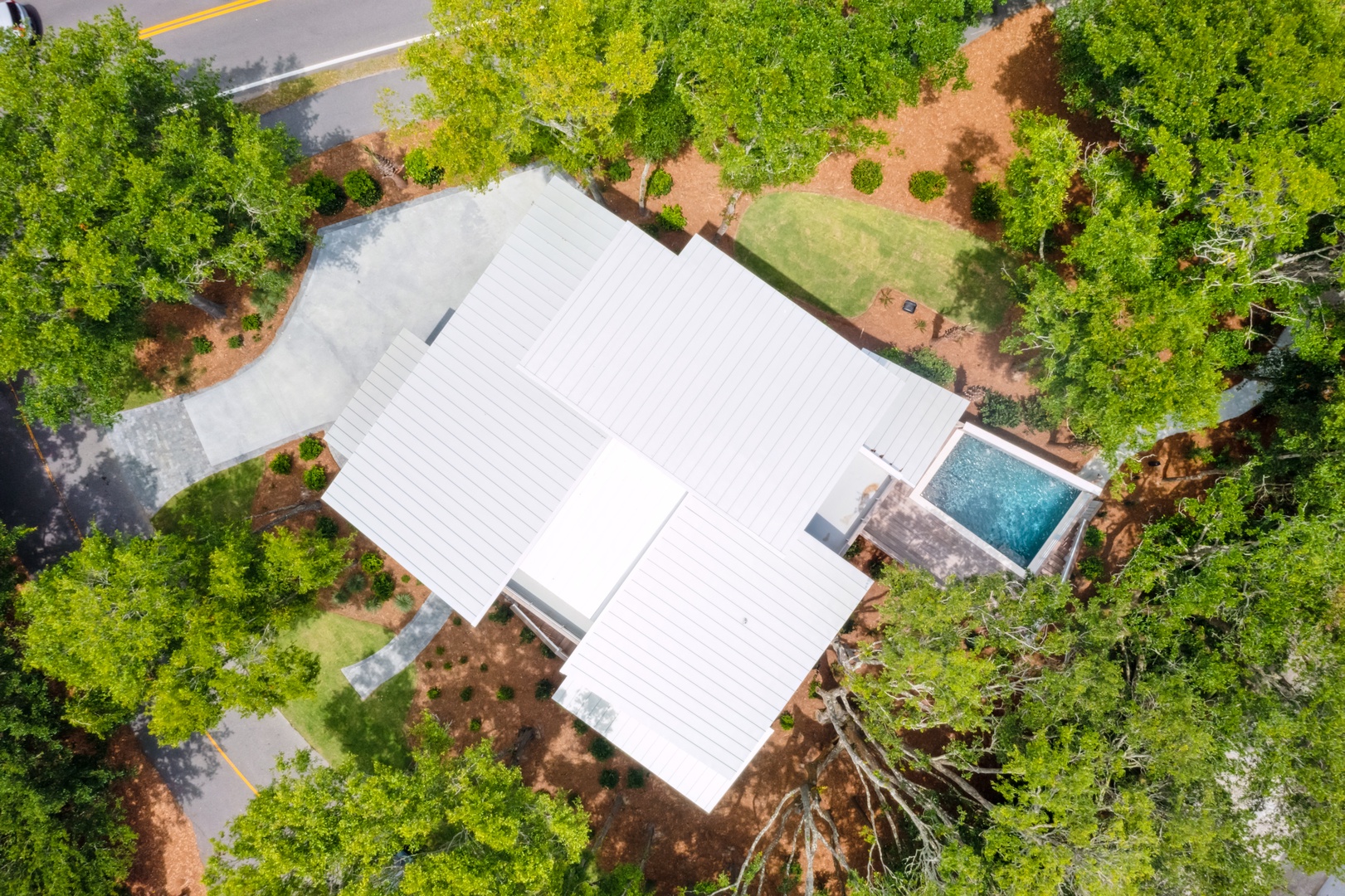 Aerial Shot of House