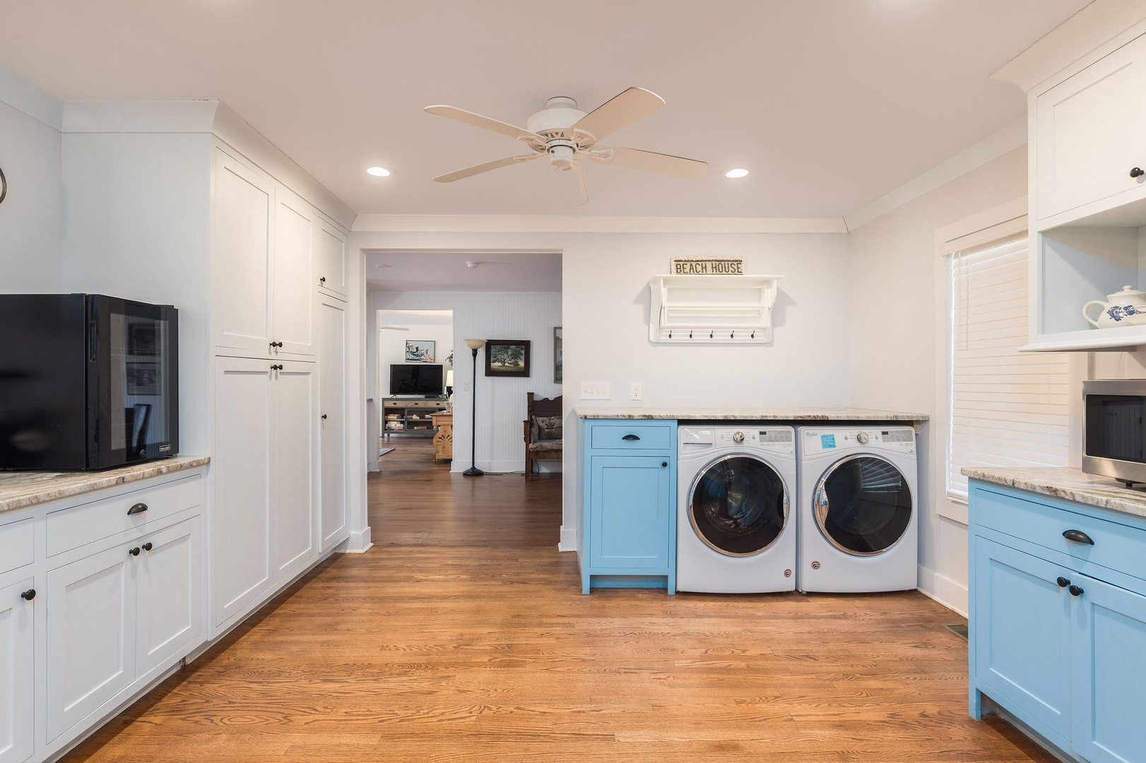 Kitchen and laundry area