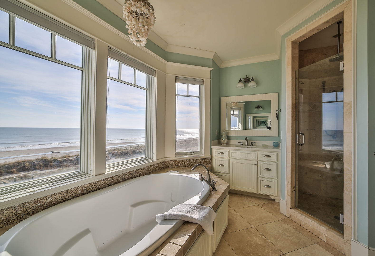 Oceanfront Master Bathroom