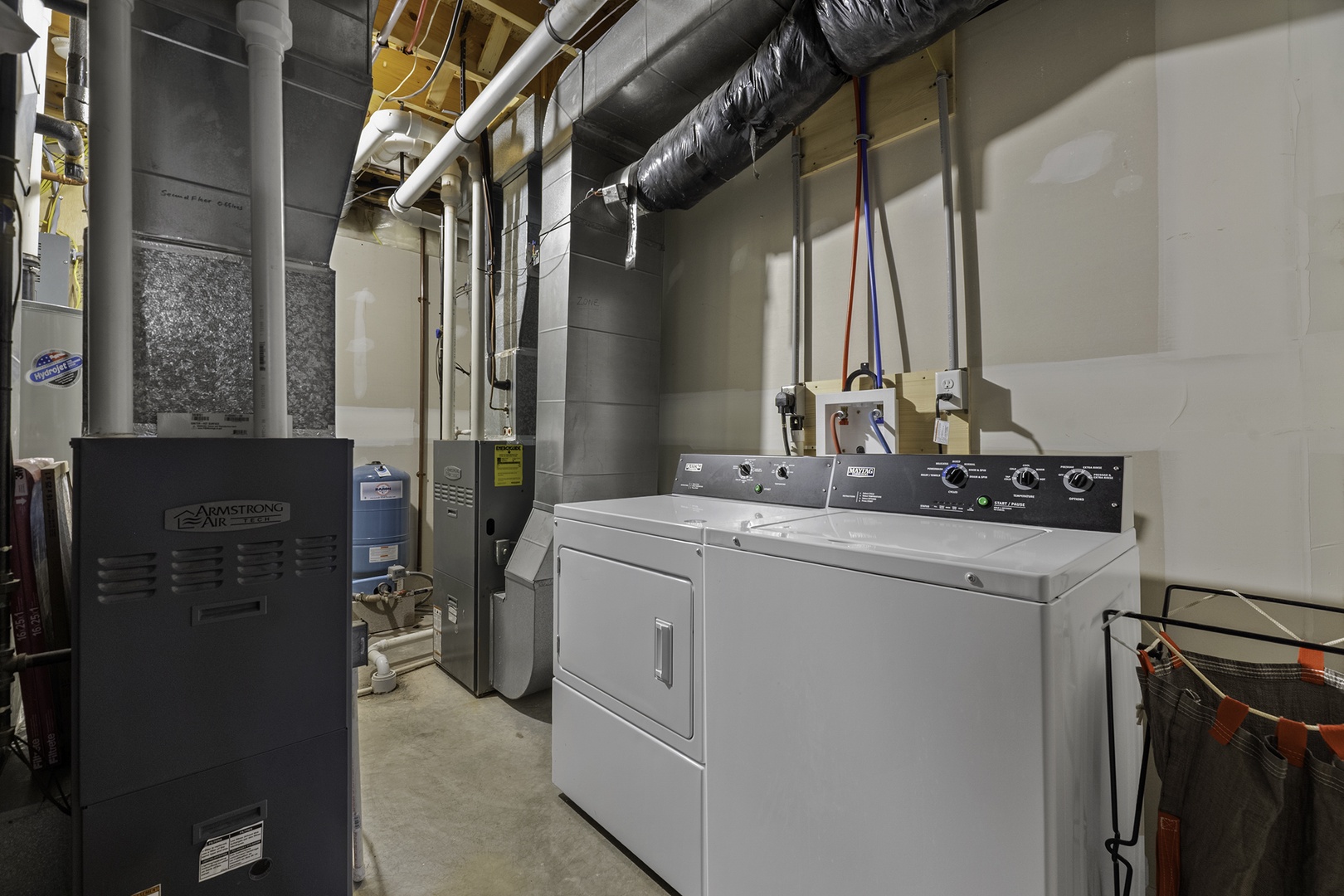 In-unit washer and dryer ready for your use, so you can pack light and keep your favorite outfits fresh throughout your stay.
