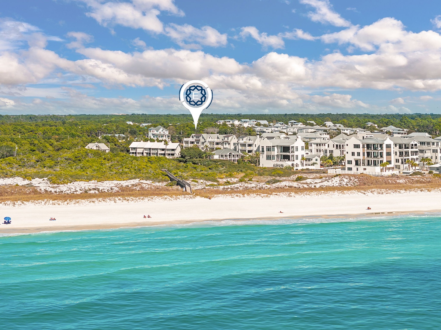 Stunning beachfront location with pristine white sand and crystal-clear turquoise waters directly at your doorstep.