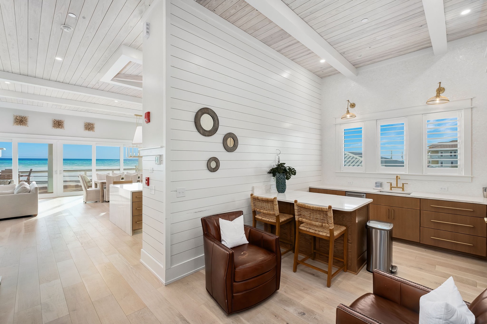 Unwind in this stunning open-plan space where coastal charm meets modern luxury, with ocean views framing your perfect getaway.
