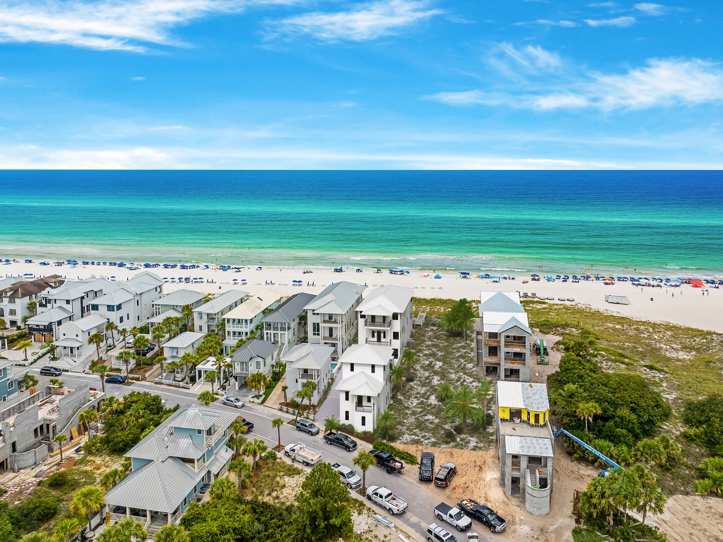 This beachfront community offers direct access to pristine white sands and emerald waters, with your vacation rental just steps from the shore and endless coastal beauty.