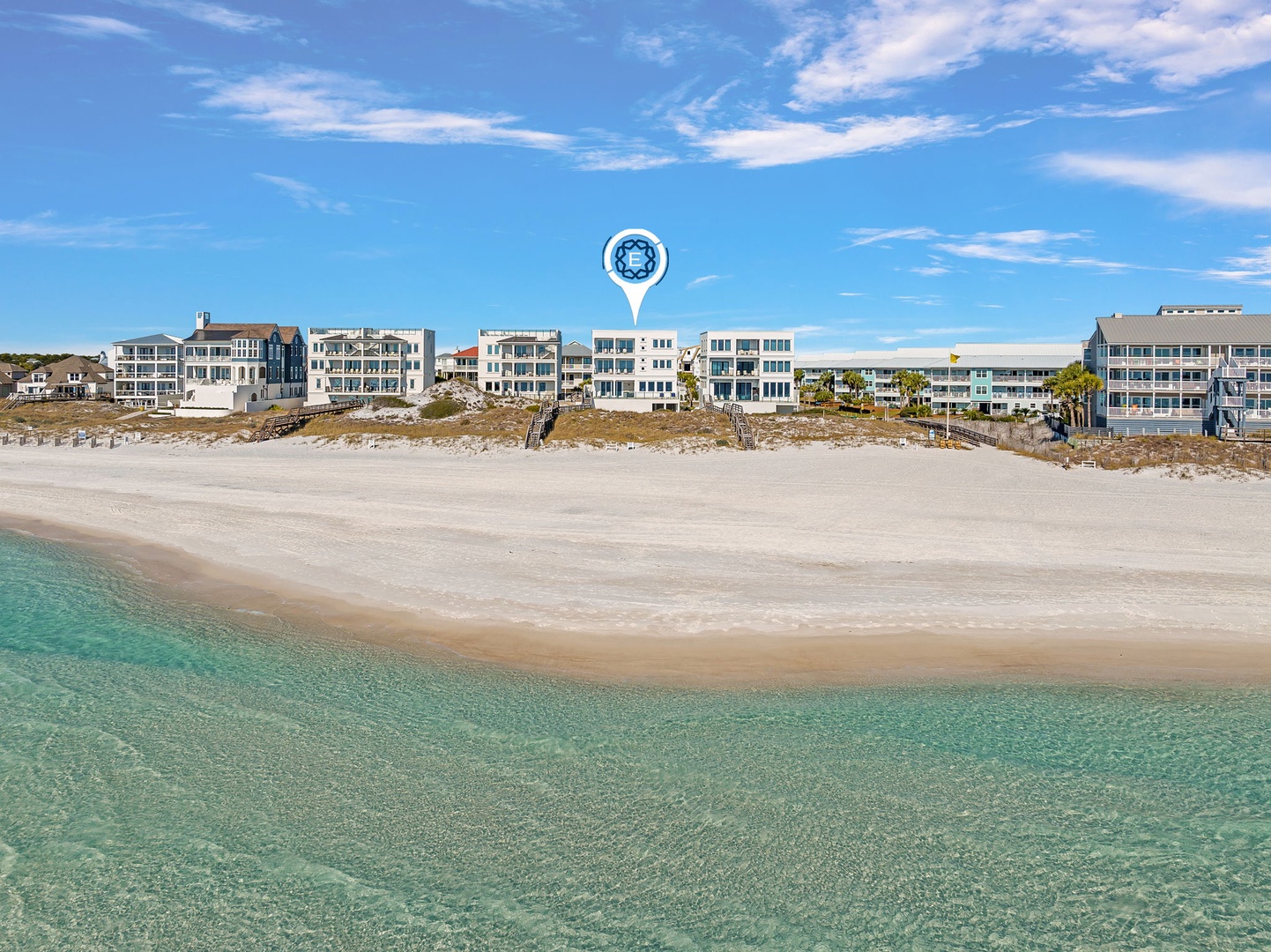 Pristine beachfront location with crystal-clear waters and white sand at your doorstep.