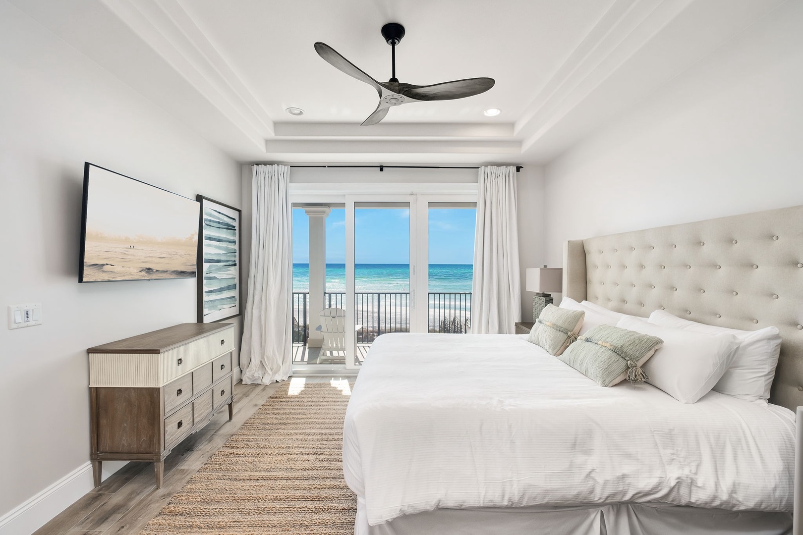 Wake up to stunning ocean views from your bed, with pristine waves just beyond your private balcony doors.