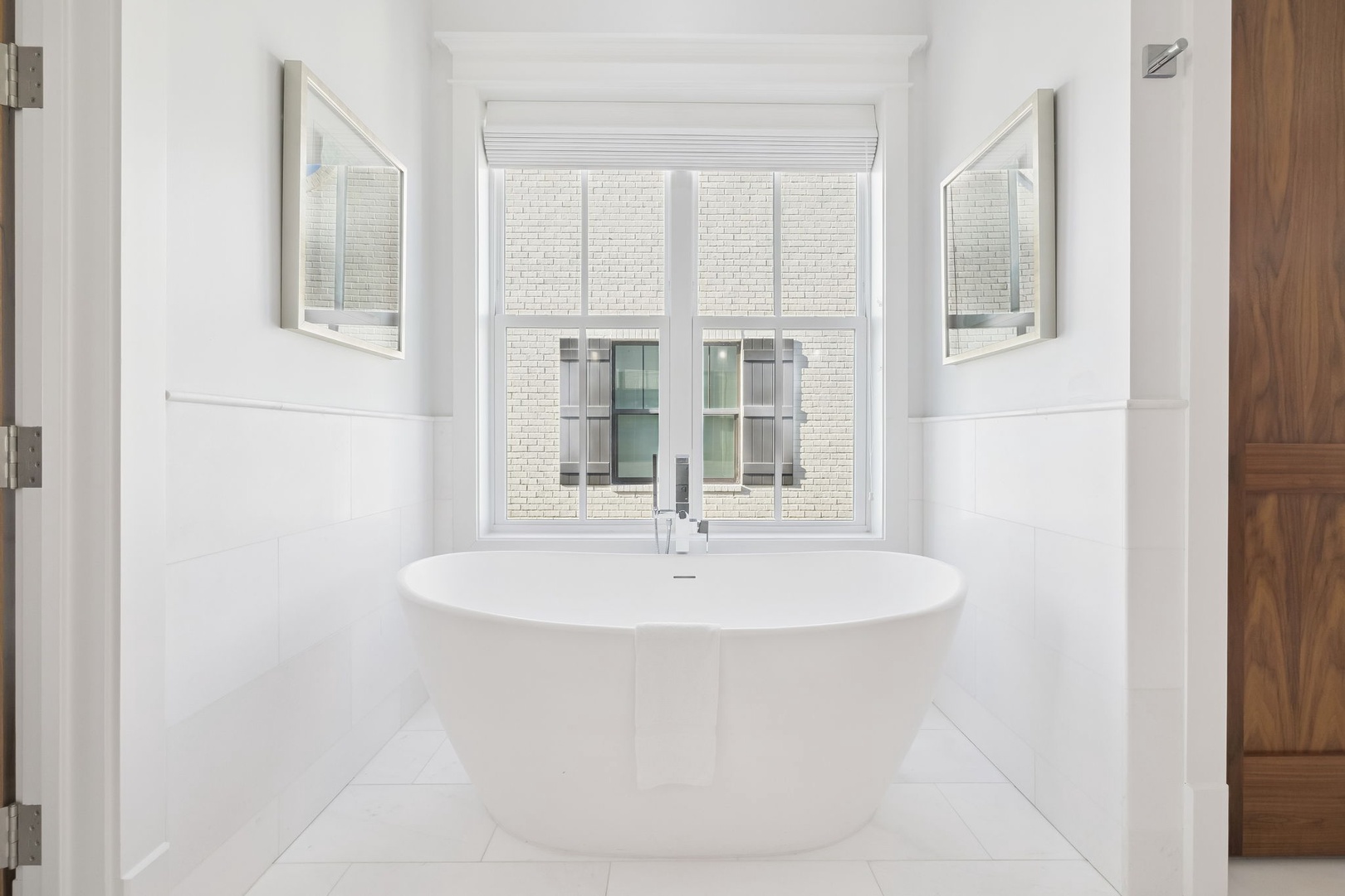 Sink into pure luxury in your spa-like master bath, where the elegant freestanding tub invites your most relaxing moments.