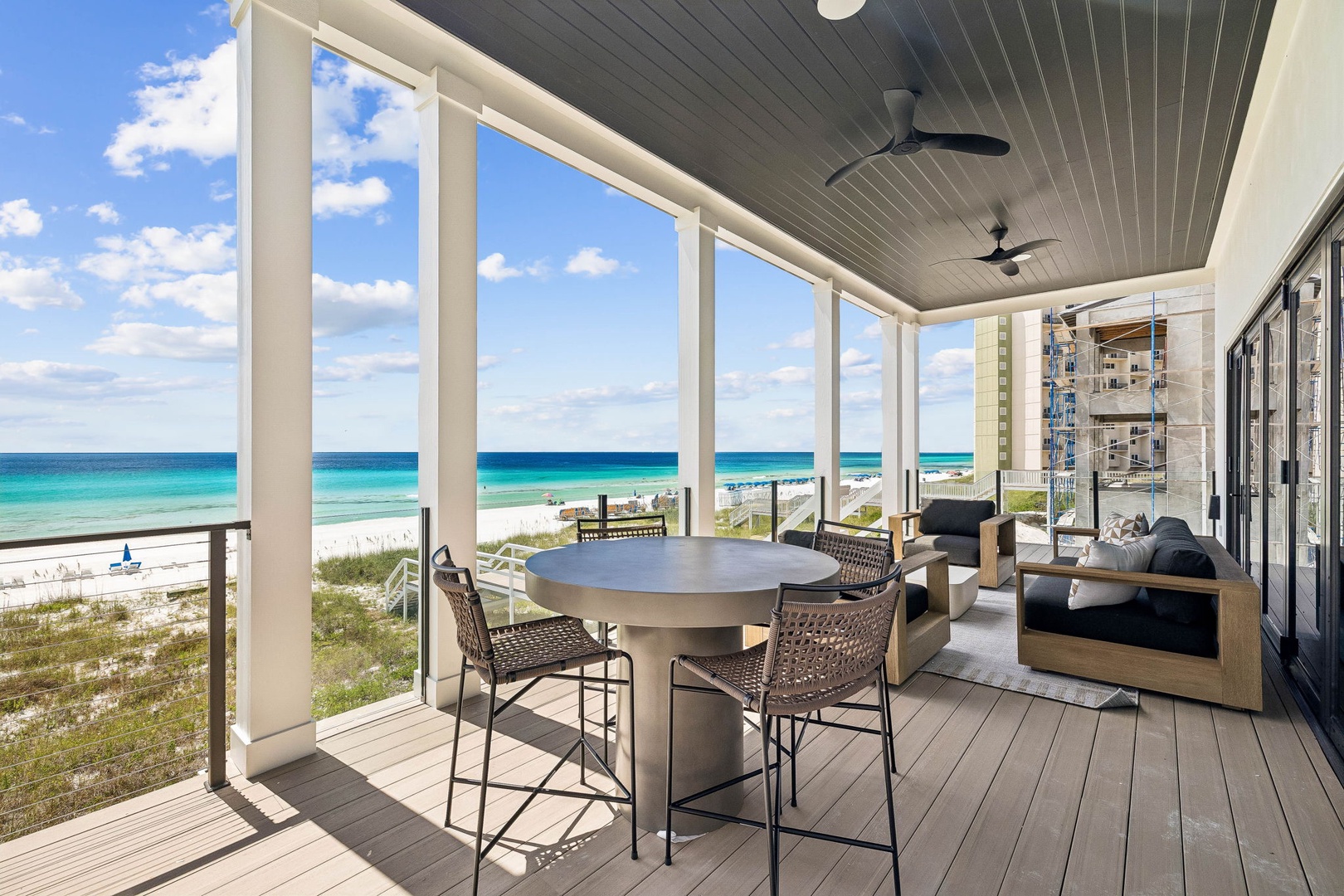 Sip your morning coffee at your private beach-view table, where soft gulf breezes and turquoise waters create the perfect backdrop for your coastal escape.