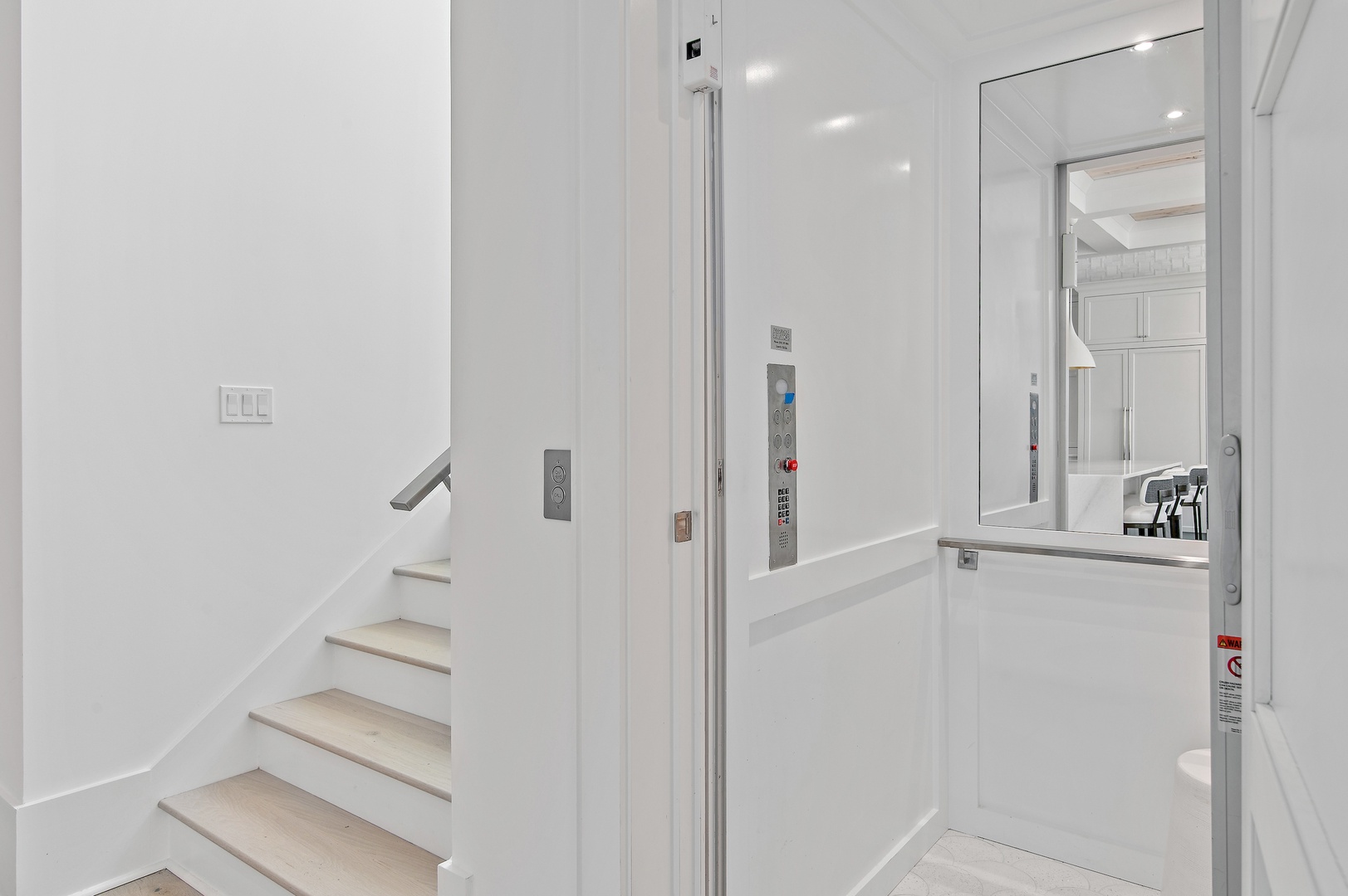 Modern convenience meets accessibility with this private elevator, connecting all levels of your stay with ease and making every floor effortlessly reachable.
