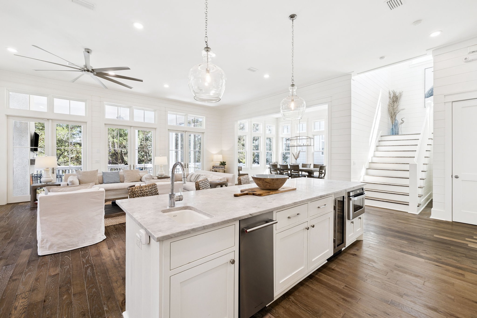 Your spacious open-concept kitchen flows into the living area, perfect for cooking and socializing together.