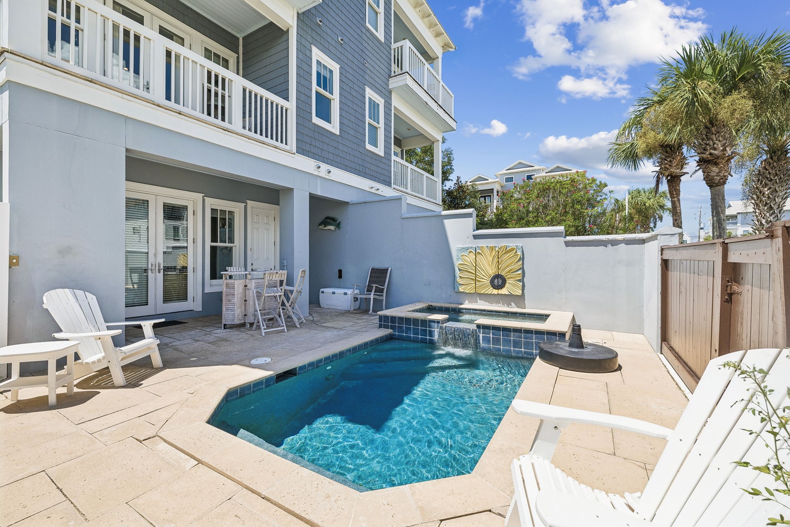 Your private oasis awaits, where sparkling pool waters and sunny days blend effortlessly into coastal living. Lounge on the deck, soak in the warm breeze, and let every moment feel like a true vacation escape.
