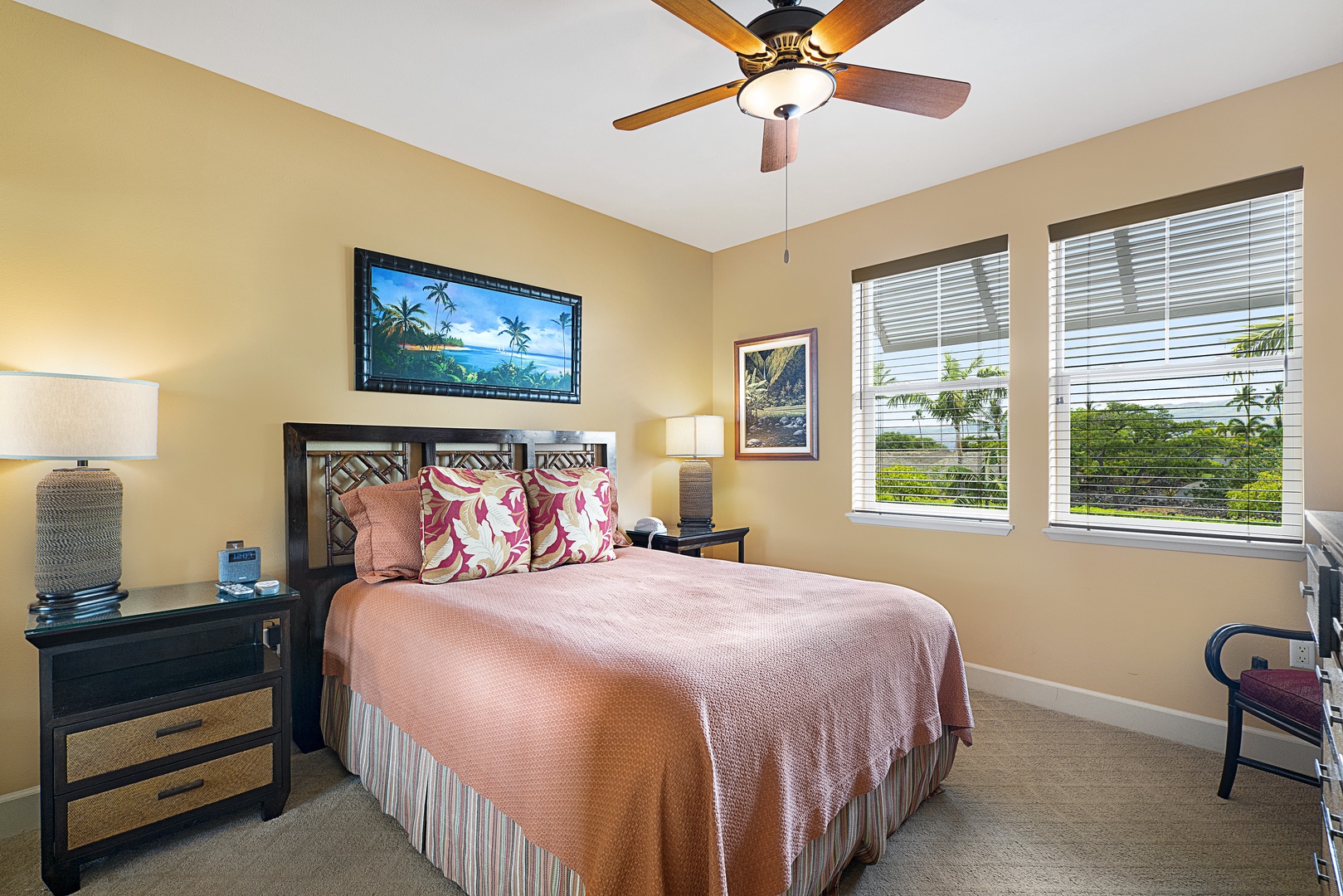 Waikoloa Vacation Rentals, Hali'i Kai at Waikoloa Beach Resort 9F - Second Guest bedroom with queen bed