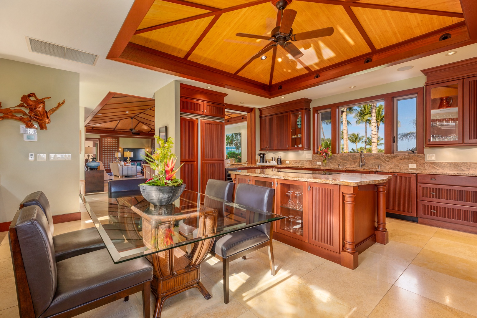 Kamuela Vacation Rentals, Champion Ridge Home - Prepare meals with ease in the chef’s kitchen complete with high-end appliances and island seating.