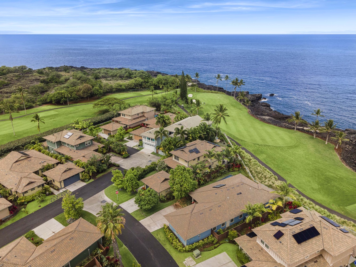 Kailua Kona Vacation Rentals, Holua Kai #20 - Aerials of the home and surrounding neighborhood
